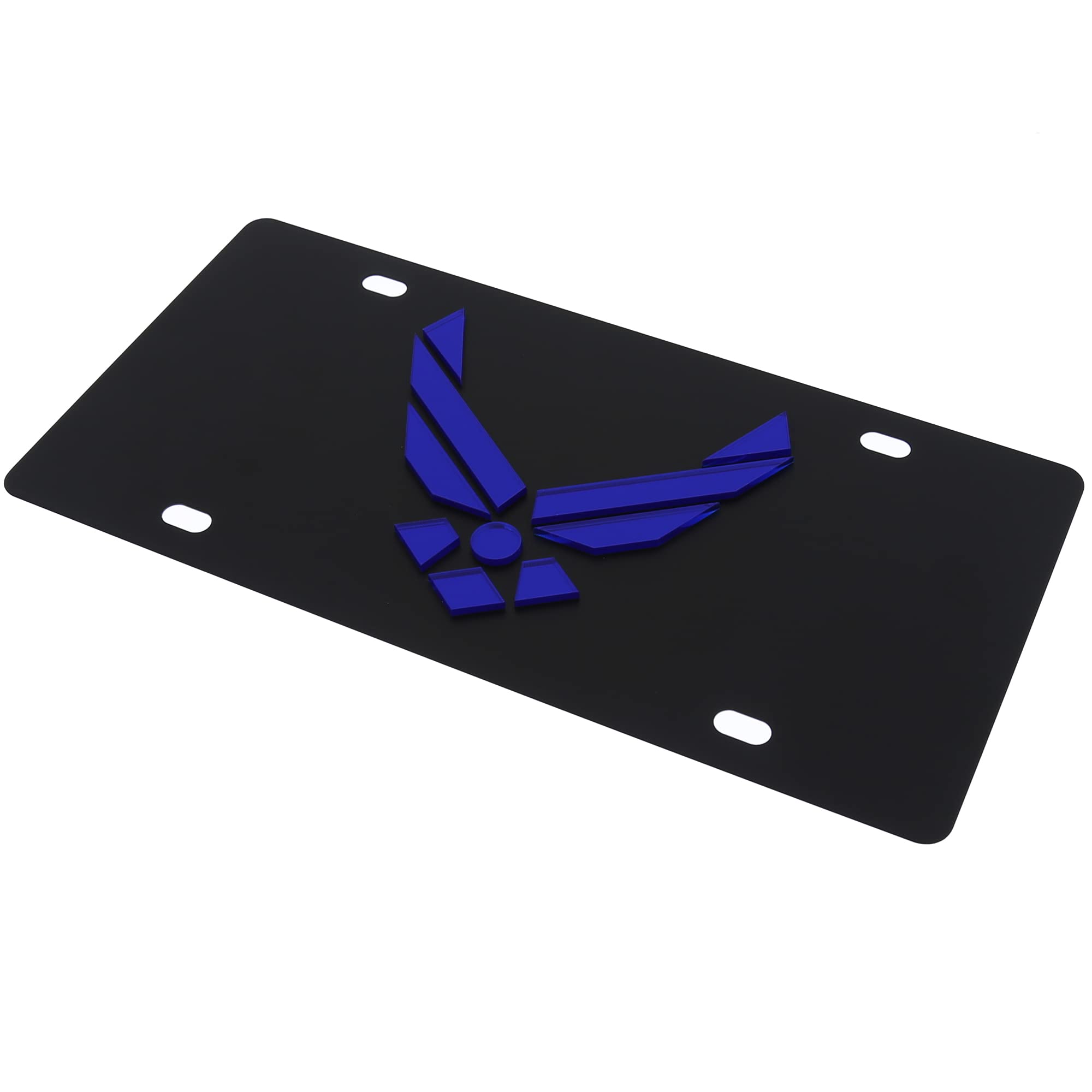 Eurosport Daytona, Inc. New Logo License Plate for U.S. Airforce (Black)