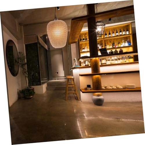 Éclairage décoratif élégant plafonnier en rotin rustique pour hôtel - 3