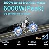 Freego Electric Motorcycle for Adults, X2 Pro Electric Dirt Bike 6000W(Peak) Motor 60V/30Ah Battery,50MPH/70Mile Off Road Electric Bicycle,19x2 Tire Full Suspension/Four-Piston Hydraulic Brake (Blue) #4