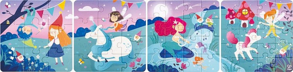 Hape Puzzle Di Fiabe – Set Di Puzzle Tematici Per Bambini, Gioco Di Logica E Sviluppo Delle Abilità Motorie-image