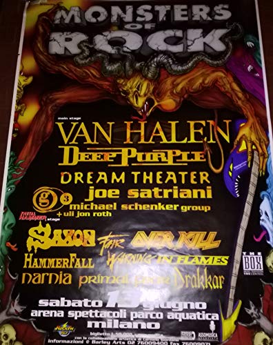 Poster Monsters Of Rock Van Halen pour sublimer la décoration murale de votre studio