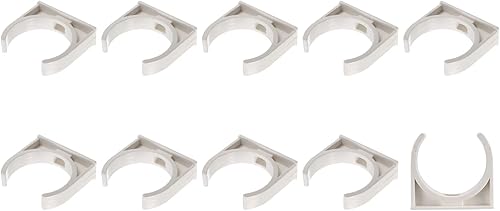 Clips de tubería de agua de PVC (1.969in1.97 pulgadas), 20 unidades, abrazaderas de plástico en forma de U, para manguera de suministro de agua,