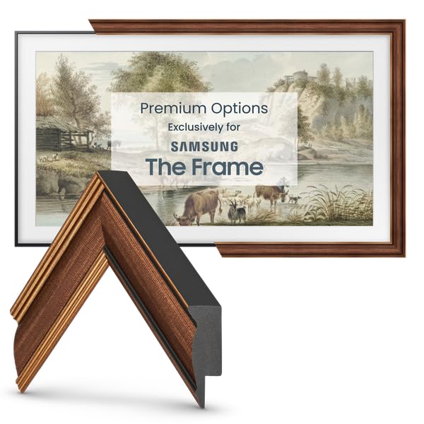 Deco TV Frames - Industrial Copper Slim Frame Compatible ONLY with Samsung The Frame TV (3