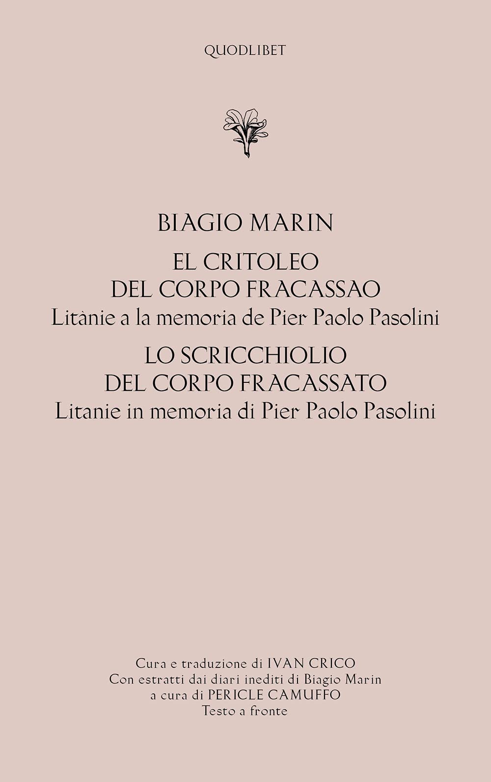 El Critoleo Del Corpo Fracassao. Litanie A La Memoria De Pier Paolo Pasolini-Lo Scricchiolio Del Corpo Fracassato. Litanie In Memoria Di Pier Paolo Pasolini - 4