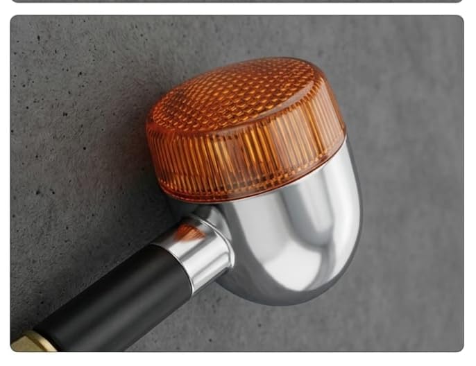 AutoFitt( Front RH Blinker Indicator compatible with Thunderbird 350cc/500cc, Amber Lens, Chrome Finish, Pack of 1-image-4