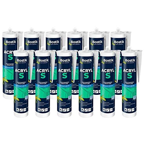 Mastic acrylique professionnel Bostik Acryl S blanc de haute qualité 310 ml