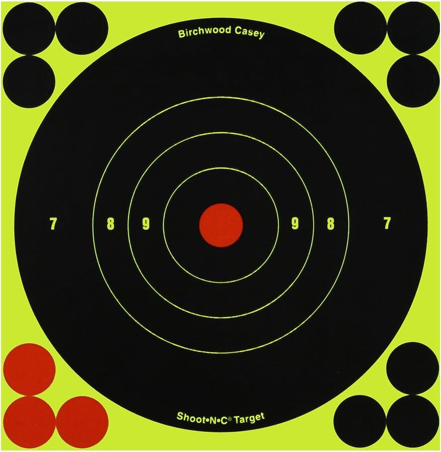Image of Birchwood Casey Shoot•N•C 6 inch Bullseye Paper Shooting Target