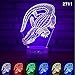 Produktbild Nachtlicht 3D Nachtlicht Krokodil LED 3D Illusionslicht 7 Farben Touch Sensor USB Tischlampe Kinder Nachtlicht Chirurgie Geschenk Kinder Bluetooth Lautsprecher Lichter bunte Nachtlicht Acryl Carto