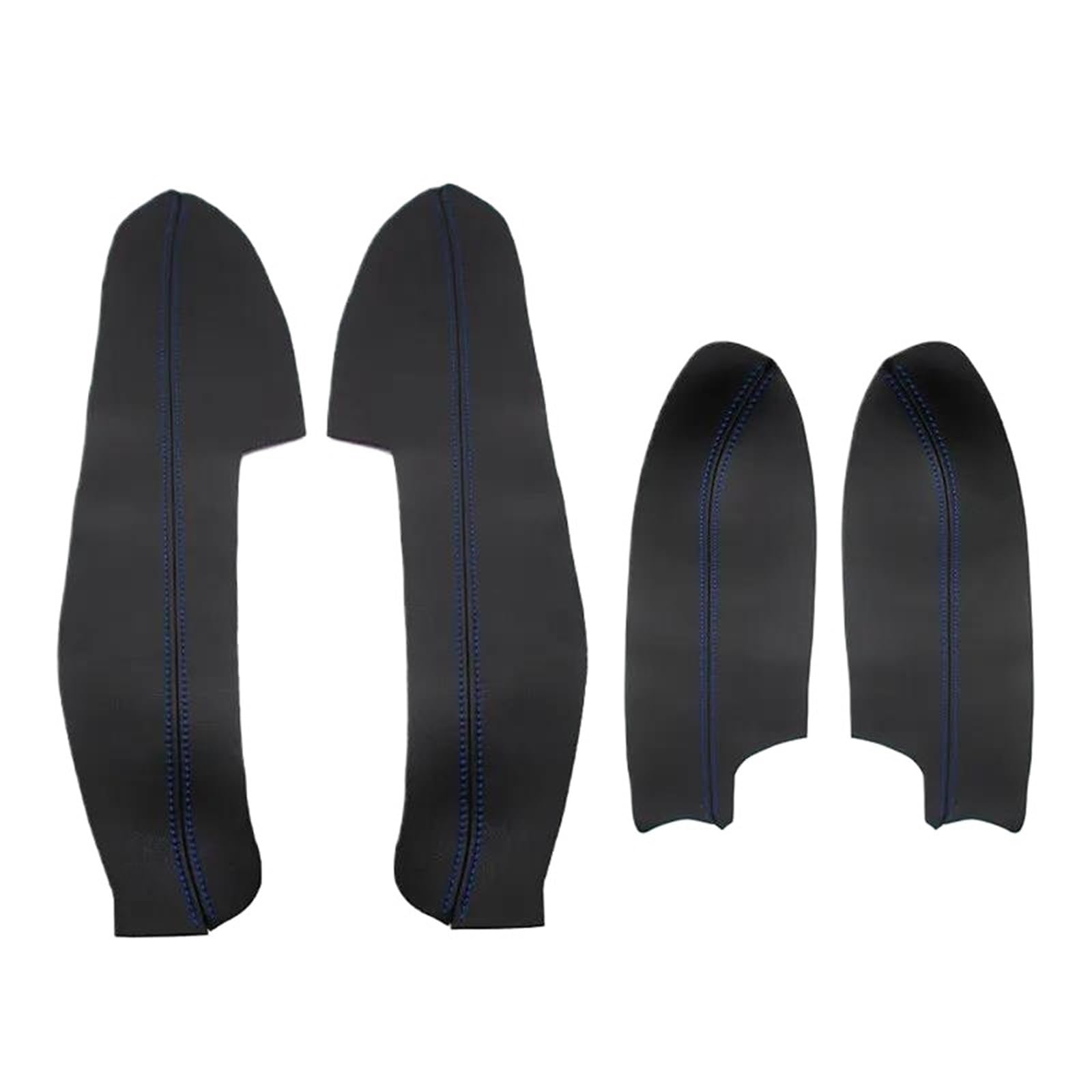 KMAGE Interior Door Handle 4 Pieces Car Door Armrest Handle Panel Cover Trim for Nissan for Qashqai J11 2016 2017 2018(Black-Blue line)