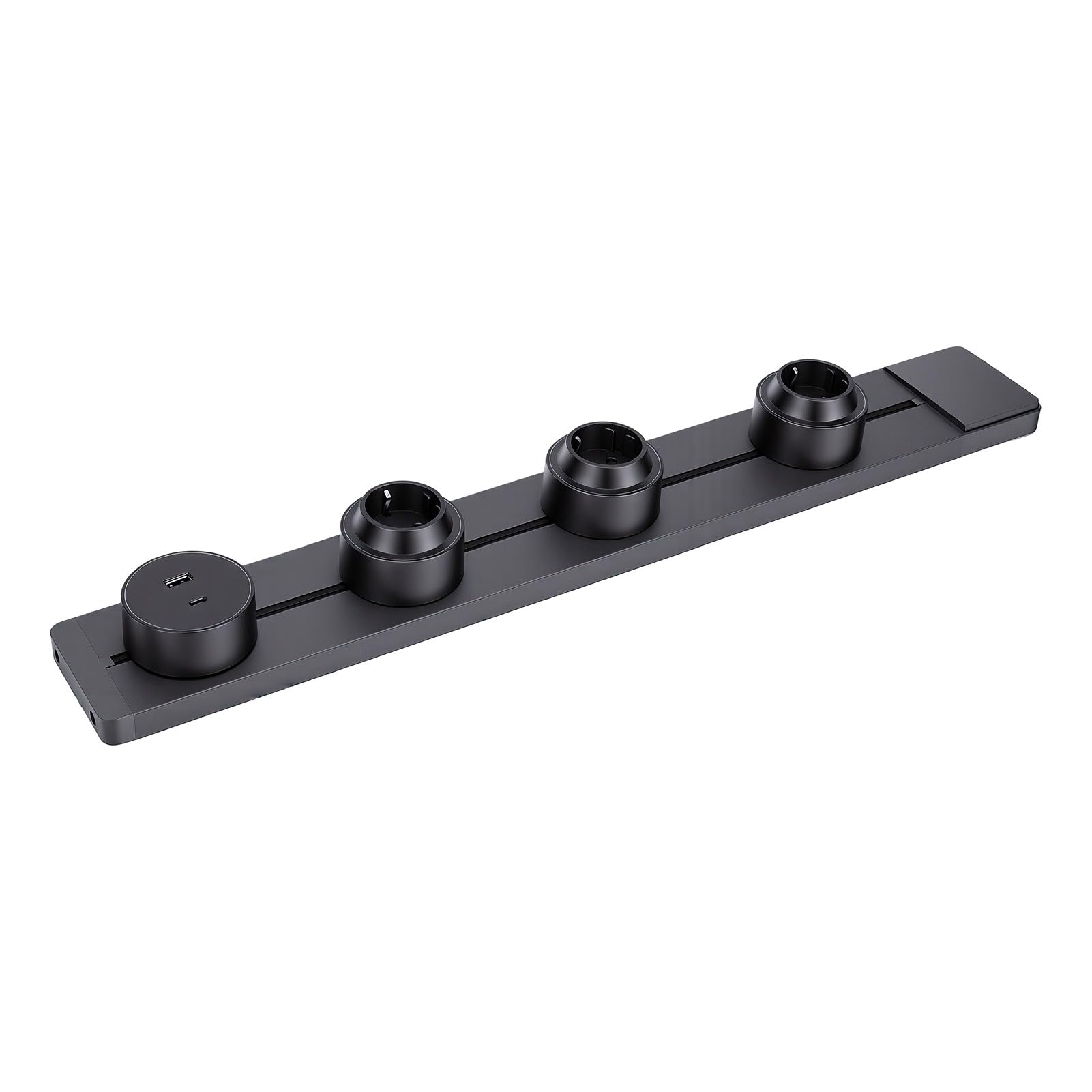 AUNMAS 60 Cm Listwa Zasilająca z Portami USB A i C, Kolor Matowy Szary