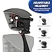 OFFICE LOGIX SHOP Embody Headrest Compatible with Herman Miller Embody Chair (Grey Rhythm Fabric/Graphite Frame)