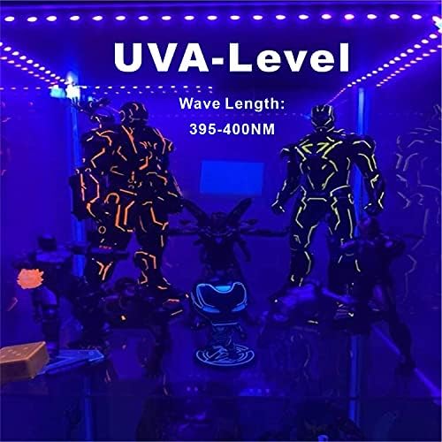 UV Black Light Bulb 9w LED Ultra Violet A60 Blacklights E27 Midium Screw Fitting 395-400 nm wavelength, Glow in Dark for Blacklights Party Club Body Paints, Neon Posters , 3 - Pack