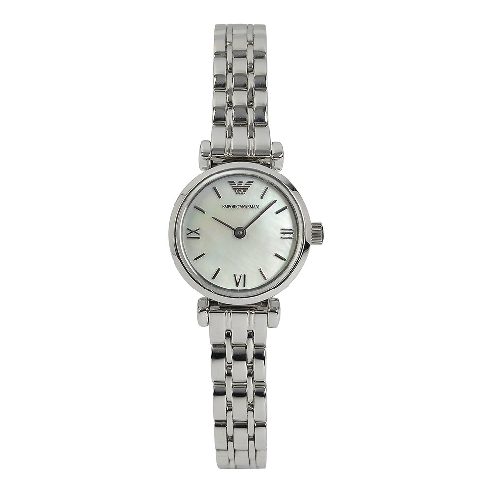 Emporio Armani Stainless Steel Analog Off-White Dial Women Watch-Ar1763, Silver Band-picture-14