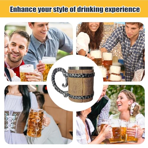 Recipiente de bebidas renacentista con asa para alcohol y té 5