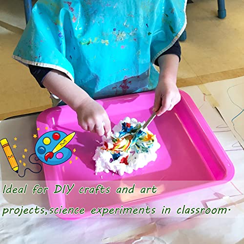 10 Pack Activity Plastic Art Tray,Colorful Arts And Crafts Organizer Tray,Multicolor Serving Organizer Tray For Diy Projects,Painting,Beads,Home,School #TOP2