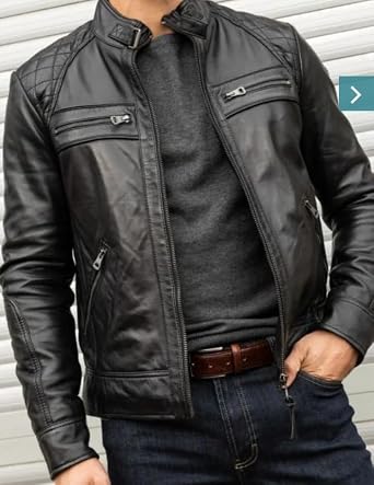 Jaqueta de Couro Masculina, Original, Casaco Casual