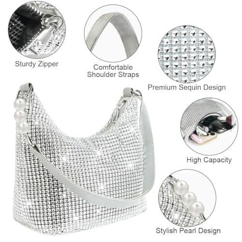 Image of OSDUE Evening Bag Clutch Purses for Women, Rhinestones Purse, Sparkling Envelope Evening Bag