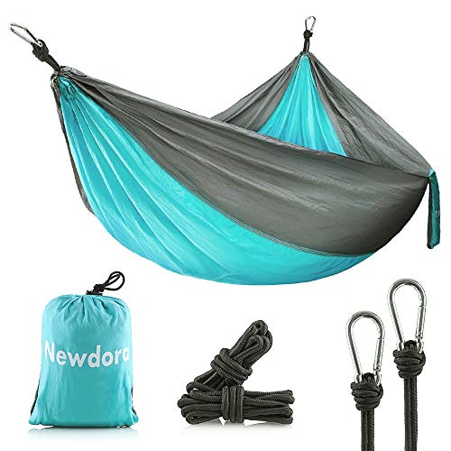 Newdora Camping Hammocks Garden Hammock Ultralight Portable Nylon Parachute Multifunctional Lightweight Hammocks