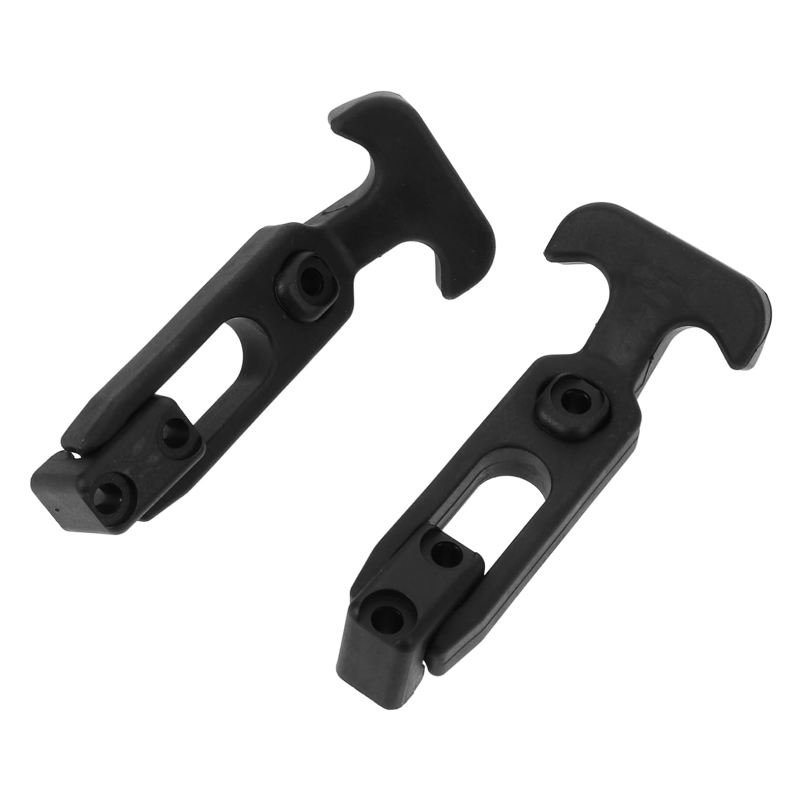 Mikikit 2pcs Rubber Buckle Automotive Accessories Car Accessories Tool Case Hooks Coolant for Car Tool Caddy Latches Rubber T-Handle Hasp T-Handle Toolbox Catch Fridge Latch Black Metal