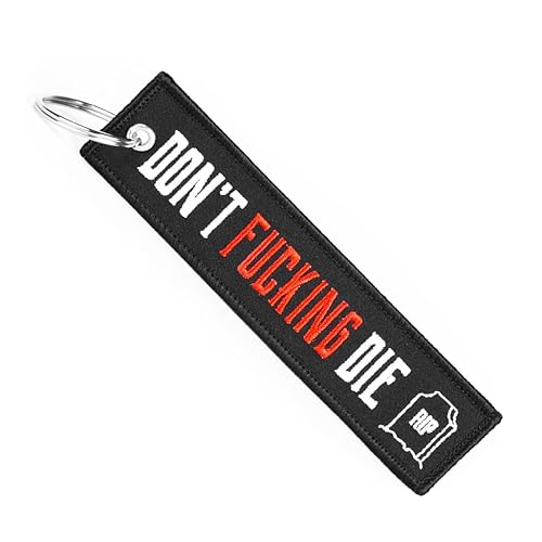 MotoLoot Keychain for Motorcycles, Scooters, Cars and Gifts (Don't Die)