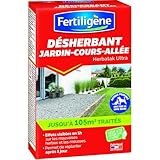 Fertiligène FDESA25N - Désherbant Ultra Concentré Jardin, Cours, Allées 250 ML - Détruit Rapidement Les Mauvaises Herbes et Les mousses - Composition Naturelle - Effets Visibles en 1h - Couvre 105 m²