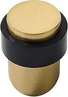 Vista 26 de KHTUMEWARE Paquete de 6 topes de puerta de piso de 1-1/2 pulgadas, tope de puerta negro mate, protector de pared para puerta comercial, cuña