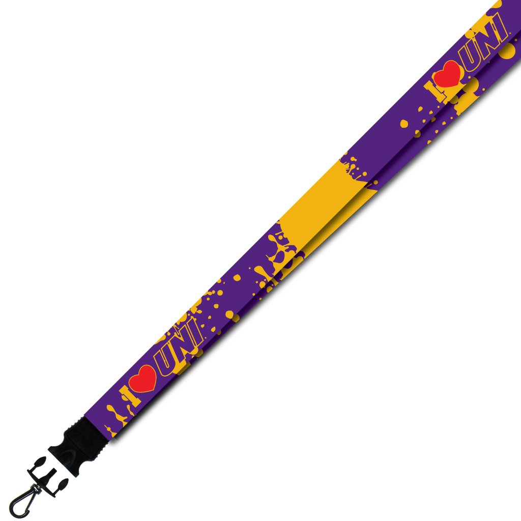 VictoryStore University of Northern Iowa - Lanyard - Paint Splatter Design