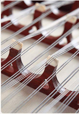 Strumento musicale cinese yangqin in mogano
