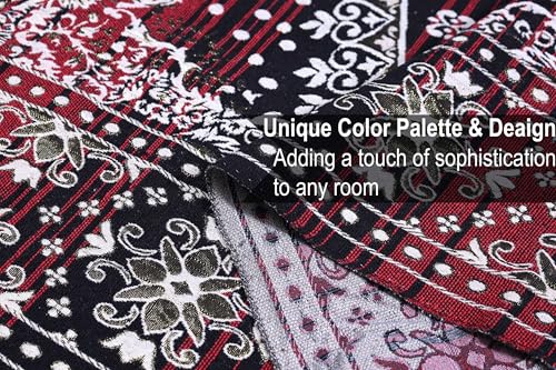 Image of ErraTex Hand Woven Cotton Carpet Multicolor Durable Lightweight Durrie Persian Style Area Rug for Living Room Bedroom Hallway Aladin Design 5x7 Feet