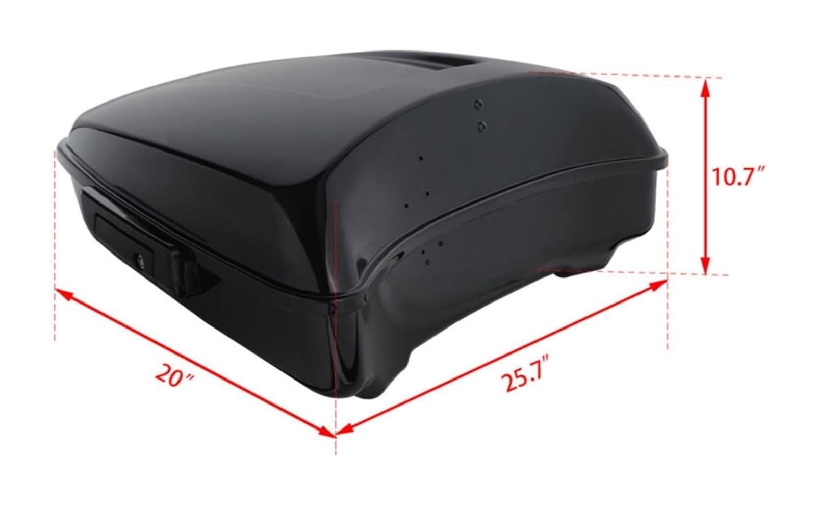 Portaequipajes para Moto para Tour Pak para Touring Road King para Electra Street Glide 2014-2020 Motocicleta 10.7 Pack Maletero Respaldo Montaje Equipaje