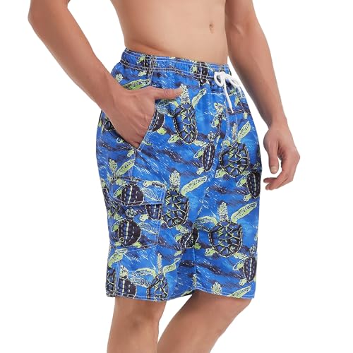 Image of Mens Swimming Trunks Swim Trunks Quick Dry Swim Shorts with Mesh Lining Funny Swimwear Bathing Suits