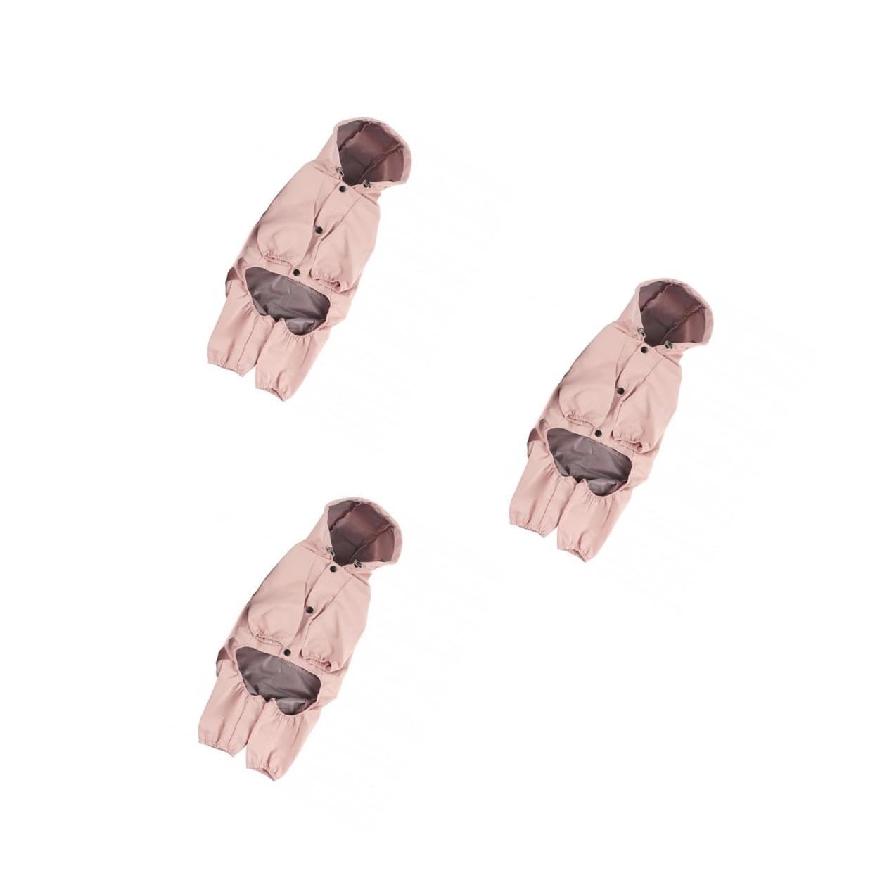 BESPORTBLE 3 Pz Impermeabile Per Animali Domestici Poncho Antipioggia Per Cani Abbigliamento Per Animali Domestici Gilet Per Cani Cappotti Rosa Tessuto Giacca Riflessivo Prodotti Per Animali