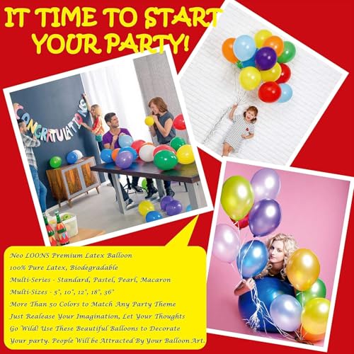 Image of 100 pcs 5 inch Pearl Orange Premium Latex Balloons - Great for Kids, Adult Birthdays, Weddings, Receptions, Baby Showers, Water Fights, or Any Celebration