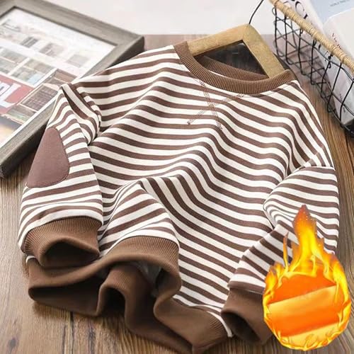 Boys Hoodies & Sweatshirts Classic Striped Pullover Warm Casual Long Sleeve Fleece Sweater for Kids Boys Girls2