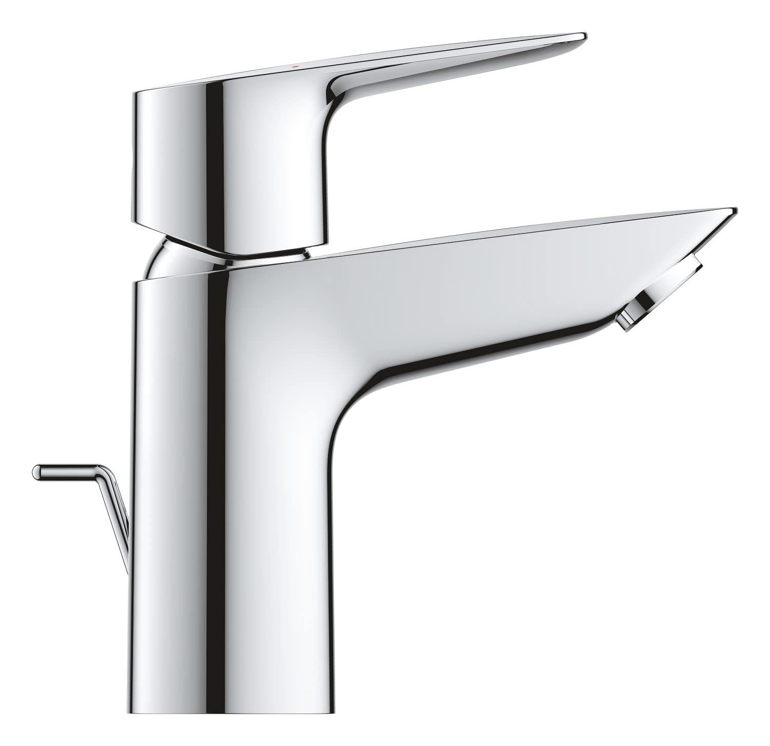 GROHE QUICKFIX StartEdge bateria łazienkowa umywalka, spieniacz oszczędzający wodę, z wyciągiem, łatwy montaż i czyszczenie, rozmiar S, chrom, 24196001 (import niemiecki)