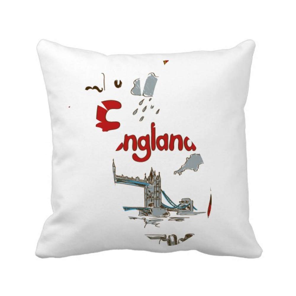 Housse de coussin motif ananas Angleterre en tissu carré haute qualité