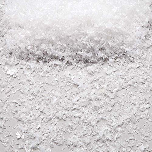 Baker Ross Copos de nieve artificiales: suministros creativos de arte y manualidades navideños para que los niños hagan y decoren (paquete de 2)