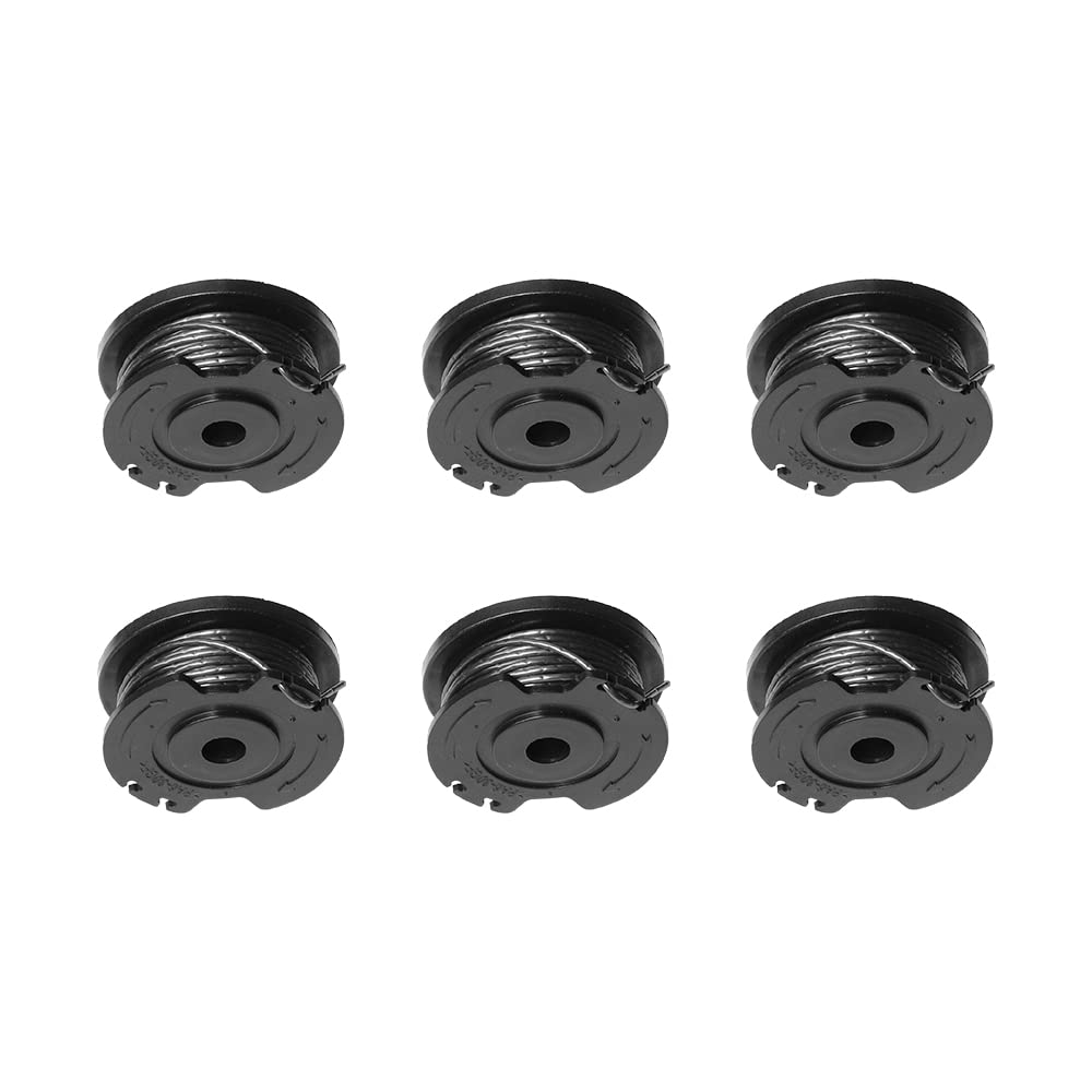 Litheli Bobina decespugliatore da 0,065 ", linea singola, alimentazione automatica, linea di ricambio per E1-GTBC U1GT17002, confezione da 6