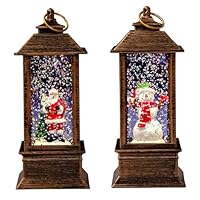 Amazon.co.jp: 愉快なランタン風スノードーム インテリア ライト