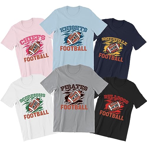 Custom Football Shirt Personalized Team Name and Player's Number Football Team Football Fan Shirt Gift for Women Men Girlfriends