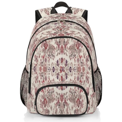 Sac à dos à motif floral grand volume avec compartiment ordinateur portable protégé
