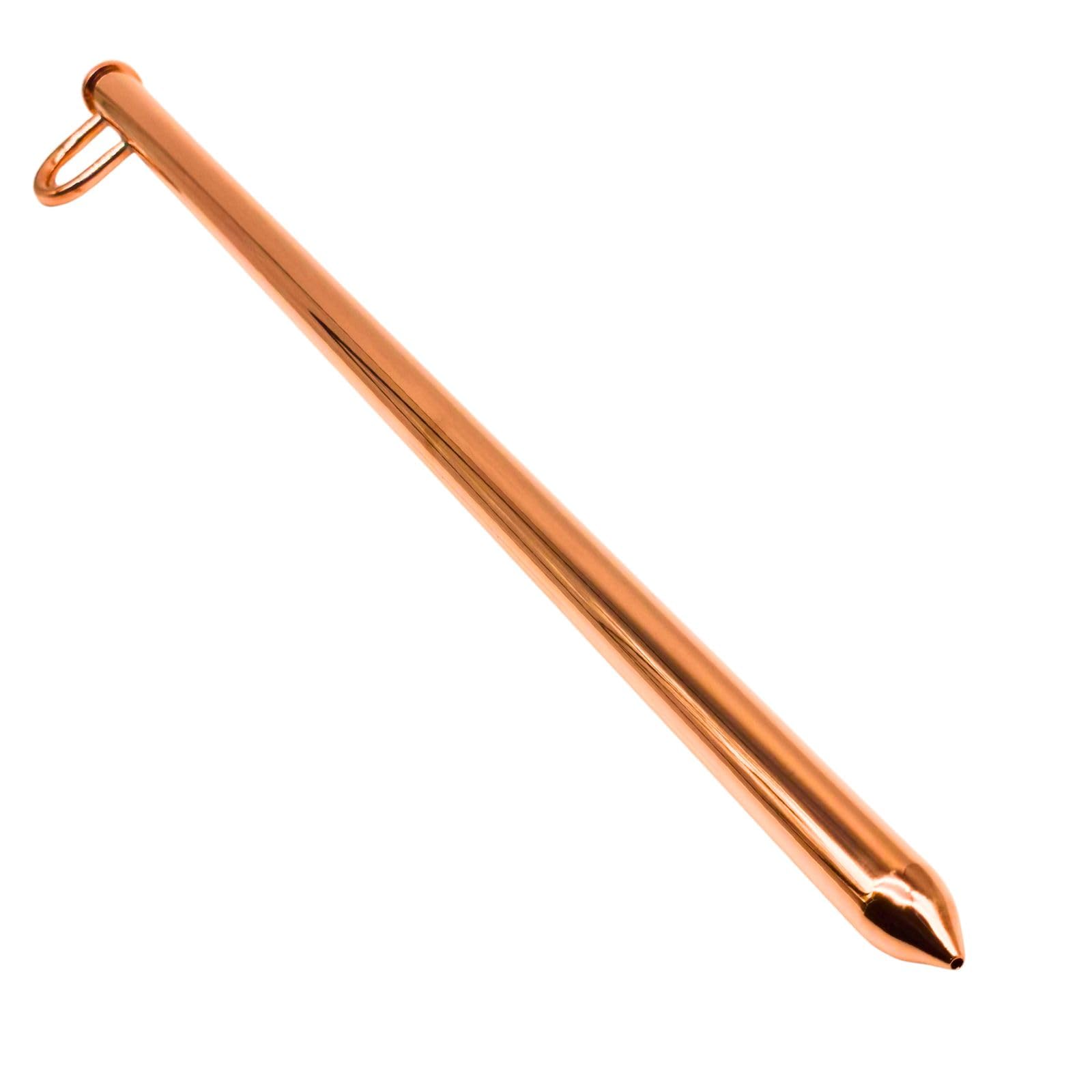 AlcoFermBrew Whisky Thief Valinch Copper Barrel Sampler 83cm - Handmade Wine and Cask Sampling Pipette for Brewery Winery Fermentation and Barrel Ageing up to 200L, Copper Pipette