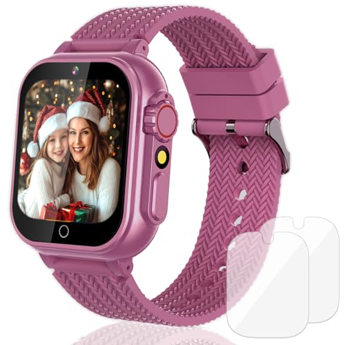 Goodatech-Kids-Smart-Watch-For-Boys-Girls-15-Smartwatch-with-26-Puzzle-GamesHD-CameraVideo-Music-PlayerPedometerFlashlightAudio-Book-etc-Aluminum-Case-and-Sport-Band-Pink