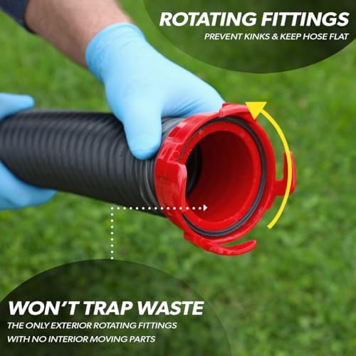 Image of Valterra D04-0200 Dominator 10' Extension Hose , Black