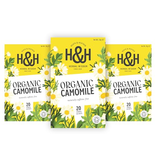 Heath & Heather - Organic Chamomile Tea - 3 Pack - Caffeine Free