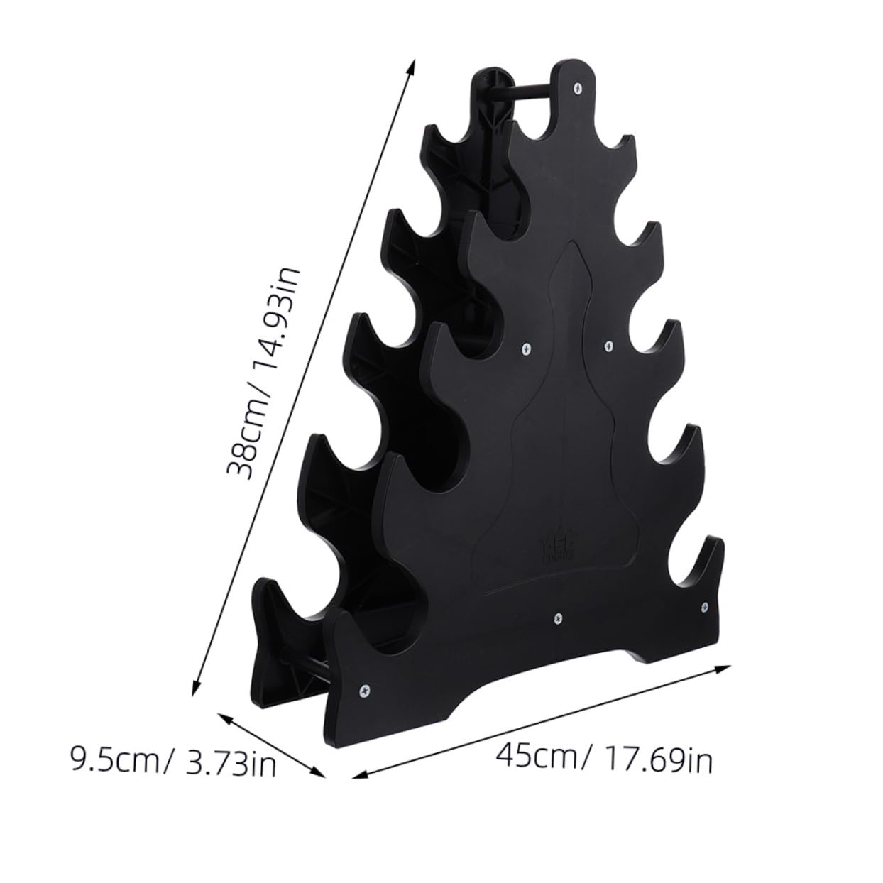 ibasenice 2Pcs Heavy Duty Dumbbell Storage Rack Durable Plastic Dumbbell Holder Stand for Home Gym Prevents Rolling Protects Floors Weight Holder for Organizing