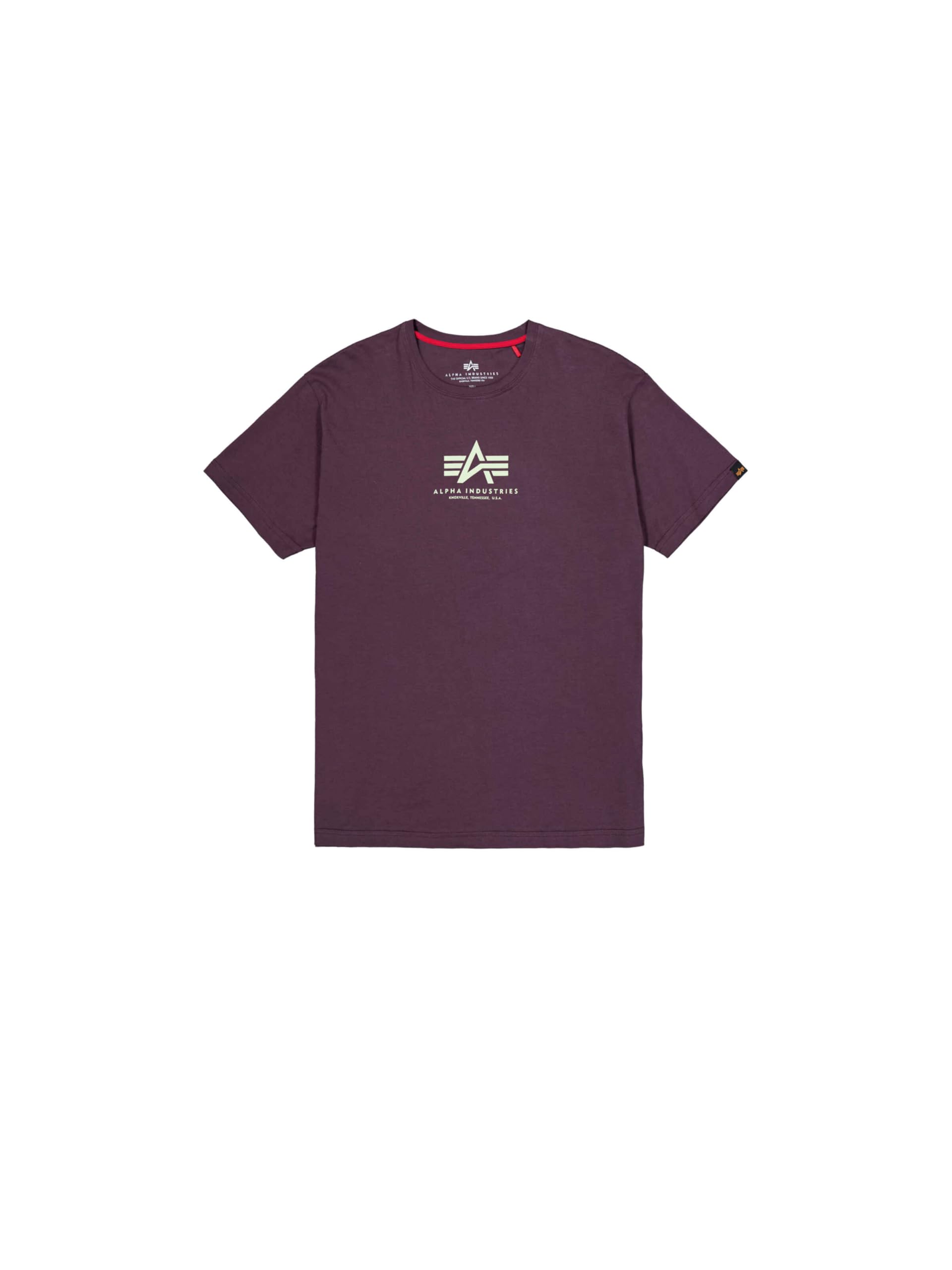 Alpha Industries Men's Basic T ML, Plum, S