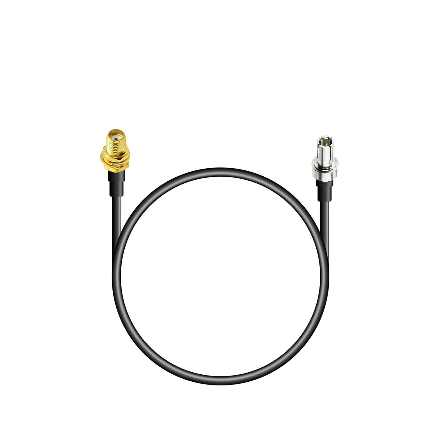 POBADY SMA Cable SMA Female Jack to TS9 Male Plug Straight 4G Antenna Router Extension Cable 30CM 11.8Inch RG174 for 2G 3G 4G LTE External Antenna USB Dongle Modem Mobile