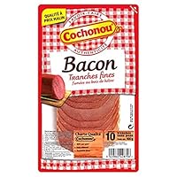 Découvrez tout le savoir-faire de Cochonou avec ce bacon fumé en tranches fines, idéal pour relever vos plats avec une touche gourmande et délicatement parfumée. Chaque tranche fond légèrement en bouche, apportant cette saveur authentique qui fait to...