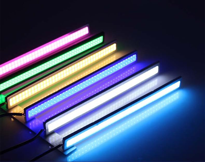 Luci DRL LED Auto Flessibili - Strisce Diurne 12V 6000K Bianco Per Pickup E Rimorchi | 2 Pezzi